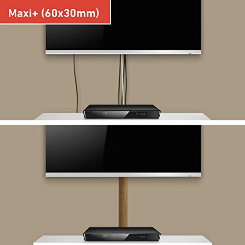 D-Line 1M6030O Maxi+ -Organizador TV Decorativo, Cubierta eléctrico, solución de gestión de Cables Popular – 60 mm (Ancho) x 30 mm (Alto) – Efecto Roble (1 Metro de Longitud)