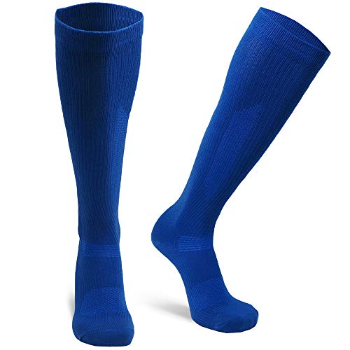 DANISH ENDURANCE Calcetines de Compresión de Algodón Orgánico Pack de 1 (Azul, EU 39-42 // UK 7-9)