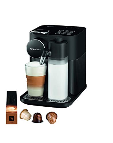 De'Longhi Nespresso Gran Lattissima EN650B - Cafetera monodosis de cápsulas (con depósito de leche compacto, 19 bares, 9 recetas, apagado automático) color negro