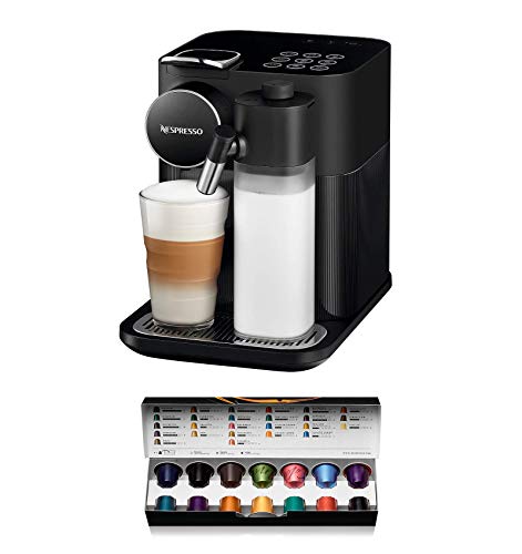 De'Longhi Nespresso Gran Lattissima EN650B - Cafetera monodosis de cápsulas (con depósito de leche compacto, 19 bares, 9 recetas, apagado automático) color negro