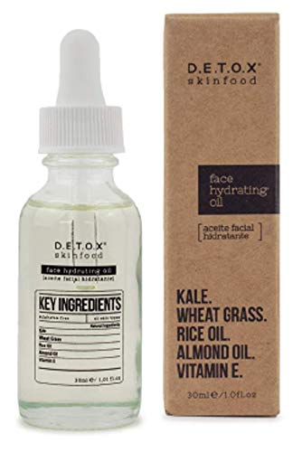 DETOX SKINFOOD - Aceite Facial Hidratante - Aceite Facial Antioxidante con Efecto Resplandor, Sensación No Grasa - Cuidado de la Piel Vegano 30ml