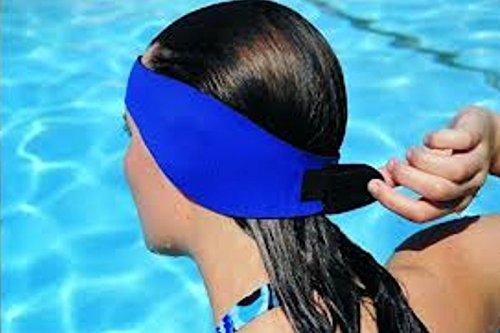 Diadema para los oídos Schönes Leben, de neopreno, protectora de oídos para natación (M: Niños, L: Adultos), azul, medium