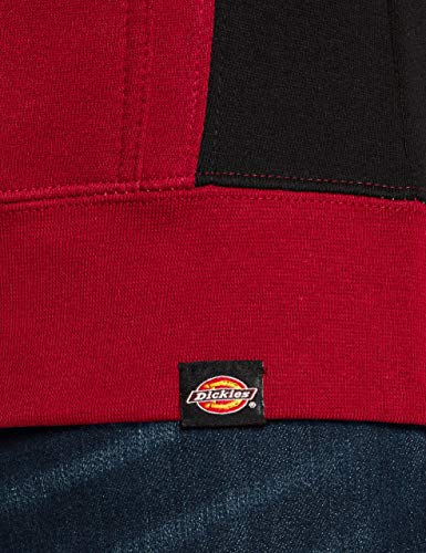 Dickies Mens Two Tone Polycotton Full Zip Adjustable Hooded Sweatshirt