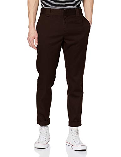 Dickies Slim Fit Work Pant Pantalones, Marrón (Chocolate Brown CB), (Tamaño del Fabricante:28/30) para Hombre