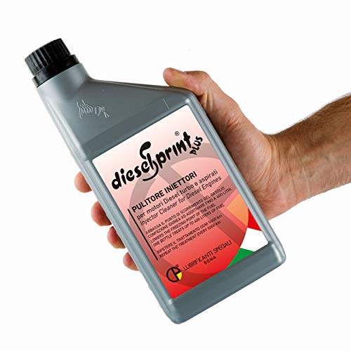 DieselSprint 1 LITRO (1 Botella de 1000 ml) Plus aditivo Limpiador de inyectores para Motores Diesel