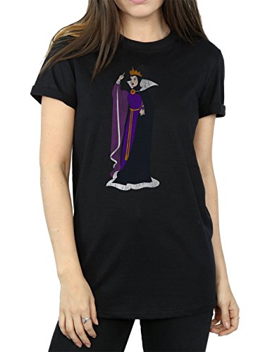 Disney mujer Snow White Classic Evil Queen Grimhilde Camiseta Del Novio Fit XXX-Large Negro