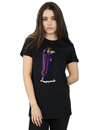 Disney mujer Snow White Classic Evil Queen Grimhilde Camiseta Del Novio Fit XXX-Large Negro