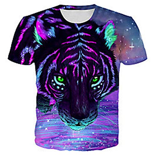 Dispensers Camiseta para Hombre 3D,ImpresióN Tridimensional De Animales Y ReláMpagos, Material De TrituracióN De Leche, TeñIdo EcolóGico, Camisetas Masculinas M-XXXXXXL