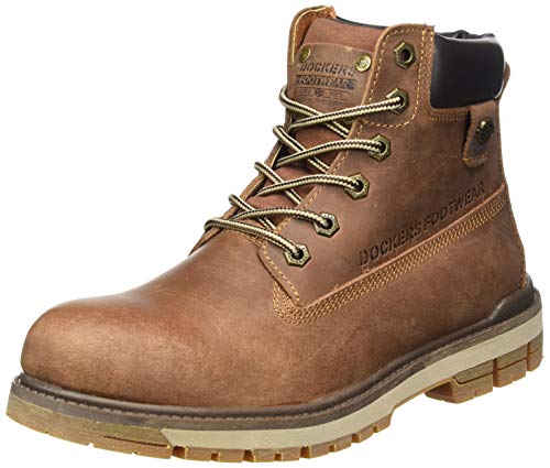 Dockers by Gerli 43lu001, Botas Militar para Hombre, Marrón (Cafe 320), 41 EU