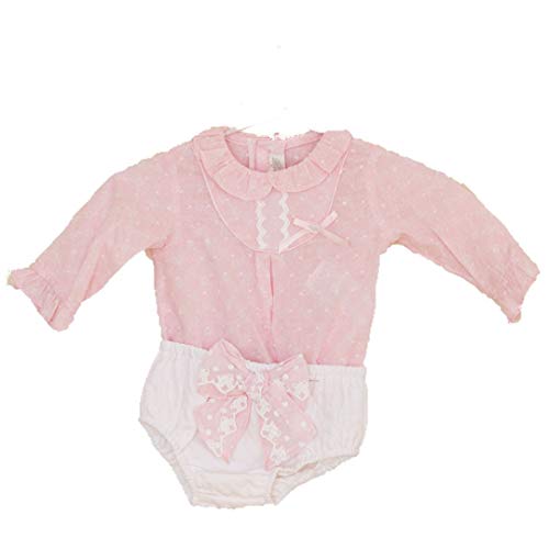 DOLCE PETIT - Blusa Braguita bebé-niños Color: Rosa Talla: 3M