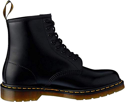 Dr. Martens 1460 - Botas Militares de Mujer, Negro (Black Smooth Leather), 42 EU