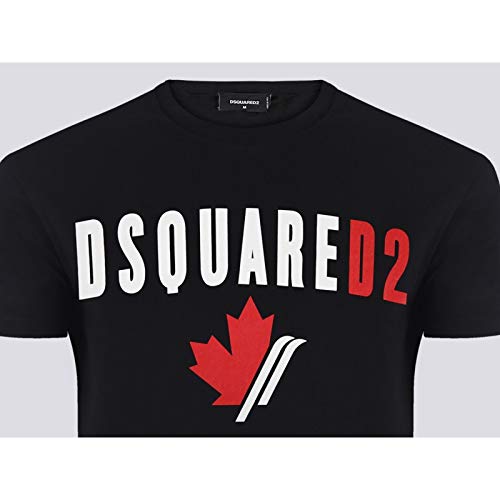 DSquared | Camiseta Manga Corta - 100% Algodón - Todas Las Temporadas Temporada 2020 - Hombre | Negro | XL