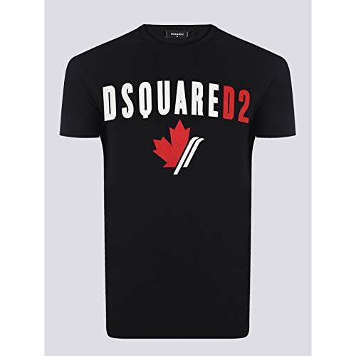 DSquared | Camiseta Manga Corta - 100% Algodón - Todas Las Temporadas Temporada 2020 - Hombre | Negro | XL