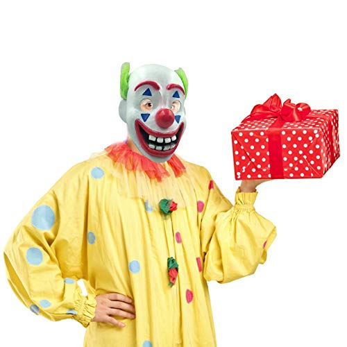 duhe189014 Máscara del Payaso 2019 Película del Partido De Cosplay Joker Traje De Halloween De Accesorios De Halloween Caliente De La Película De Terror De Látex Máscaras De Miedo para Adultos