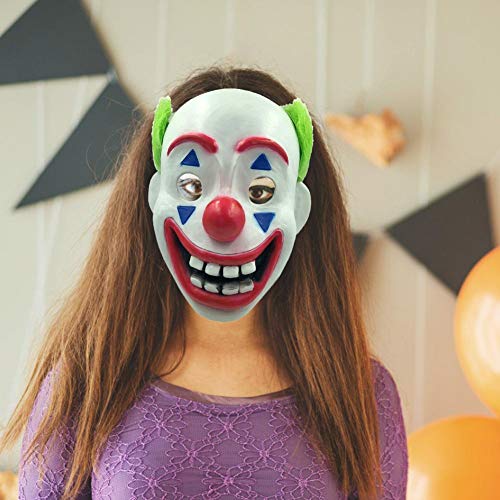 duhe189014 Máscara del Payaso 2019 Película del Partido De Cosplay Joker Traje De Halloween De Accesorios De Halloween Caliente De La Película De Terror De Látex Máscaras De Miedo para Adultos