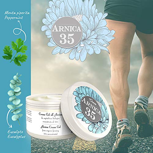 Dulàc - Gel crema a base de árnica concentrada al 35% - 250 ml - LA MÁS CONCENTRADA - 100% Made in Italy - Arnica 35