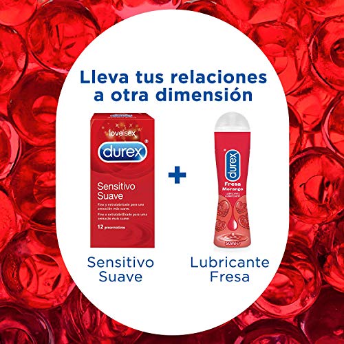 Durex Lubricante Sabor y Aroma Fresa de Base Agua - 100 ml