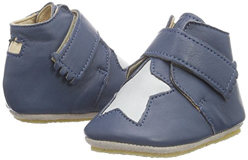 Easy PeasyKINY Etoile - Patucos y Zapatillas de Estar por casa Bebé-Niños, Color Azul, Talla 16/17