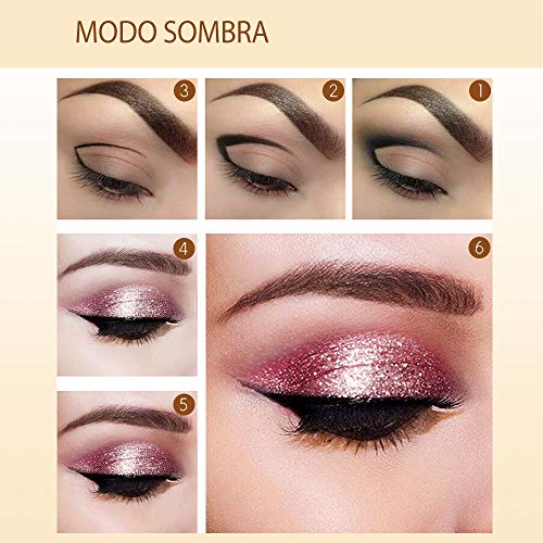 Effie Lancelot 3 Colores Sombra de Ojos líquida- Impermeable, Brillante, Resistente al agua, Maquillaje de pigmentos maquillaje set, Día de la madre