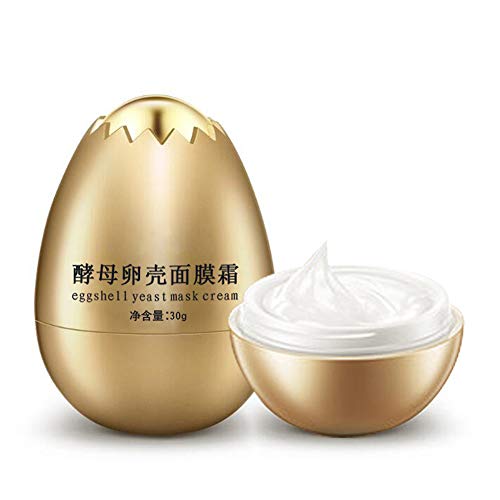 Egg Mask, Peel-Off Facial Cream, Anti Aging Facial Peel Off Mask, Remove Wrinkle Moisturizing Cream Yeast Egg Shell Skin Care, Yeast Eggshell Moisturizing Cream Whitening