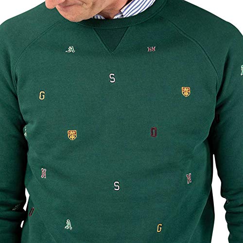 El Ganso Casual 1 Sudadera, Verde (Verde 0012), XX-Large para Hombre