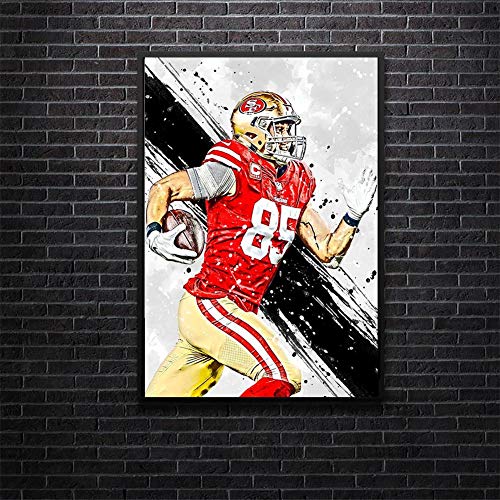 Elliot Dorothy San Francisco 49ers Die Hard Fan Wall Art for Bedroom Wall Decor for Home Kitchen Office Modern 24"x36", Unframed/Frameable