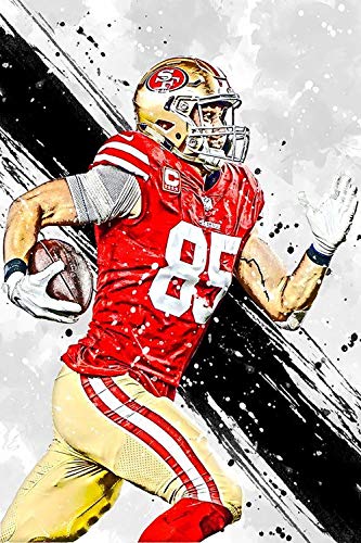 Elliot Dorothy San Francisco 49ers Die Hard Fan Wall Art for Bedroom Wall Decor for Home Kitchen Office Modern 24"x36", Unframed/Frameable