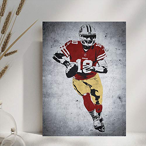 Elliot Dorothy San Francisco 49ers Jimmy Garoppolo 10 Wall Art for Bedroom Wall Decor for Home Kitchen Office Modern 24"x36", Unframed/Frameable