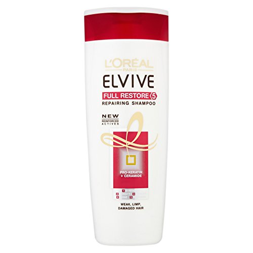 Elvive 5 full restore, champú revitalizante, pack de 6 - 400ml