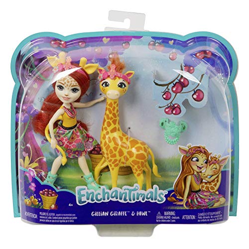 Enchantimals Muñeca con mascota Gillian Giraffe (Mattel FKY74) , color/modelo surtido