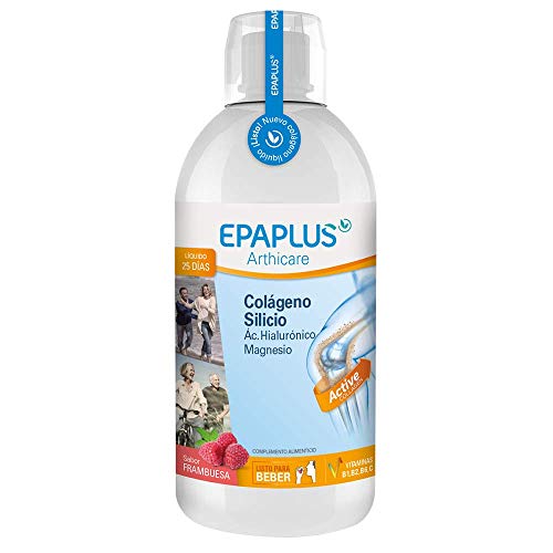 Epaplus Articulaciones Colágeno + Silicio+ Ácido Hialurónico Líquido sabor frambuesa - 1 litro - 25 Días