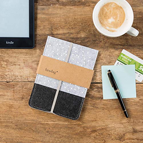 eReader - Funda de fieltro para e-reader de hasta 15 cm (15 cm), diseño de lunares