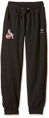 erima FC Köln Pantalón de chándal con puños, Invierno, Infantil, Color Negro, tamaño 152