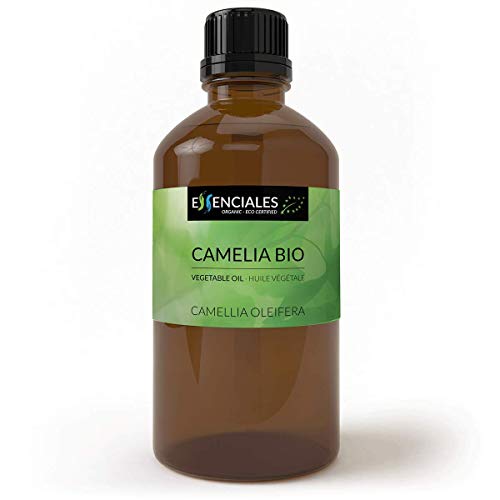 Essenciales - Aceite Vegetal de Camelia BIO, 100% Puro y Certificado Ecológico, 200 ml | Aceite Vegetal Camellia Oleifera