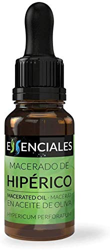 Essenciales - Hierba de San Juan (Aceite de Hipérico Macerado en Oliva), 100% NATURAL, 30 ml | Macerado Hypericum Perforatum