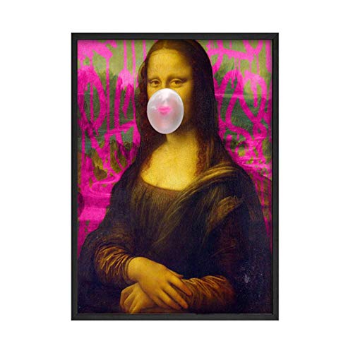 Estilo nórdico Lisa White Bubble Gum Poster Wall Art Canvas Prints Painting Pictures Living Room Modern Home Decor-20x28 pulgadas Sin marco