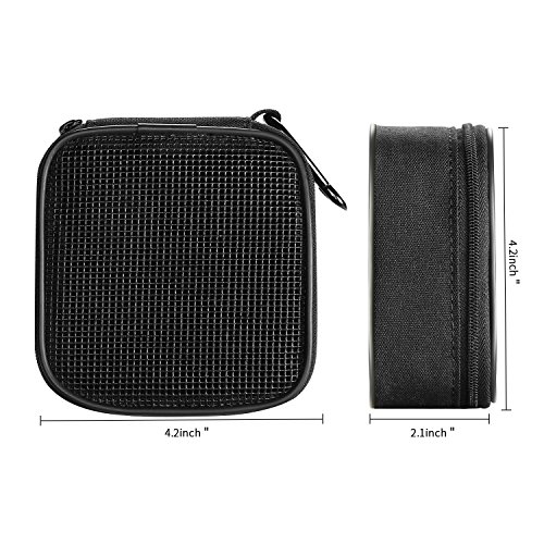 Estuche de Adaptador de Alimentación MacBook Organizador de Accesorios, Bolsa de Transporte de Almacenamiento Portátil para MacBook Cargador,Magic Mouse, Auriculares y Disco Flash USB -Negro