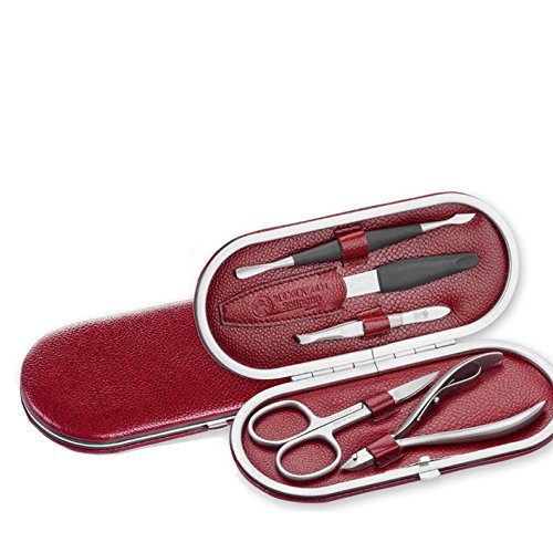 Estuche manicura Dovo 5 Tools piel de búfalo chianti - manicura y pedicura