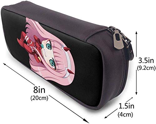 Estuche para lápices Estuche para lápices Estuche para almacenamiento Estuche para bolsos prácticos con cremallera para la escuela y la oficina Ibi Zero Two