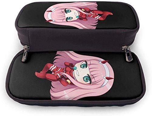 Estuche para lápices Estuche para lápices Estuche para almacenamiento Estuche para bolsos prácticos con cremallera para la escuela y la oficina Ibi Zero Two