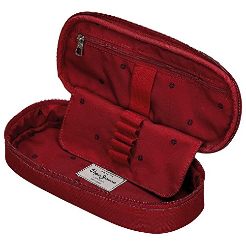 Estuche Pepe Jeans Harlow Roja con organizador interior