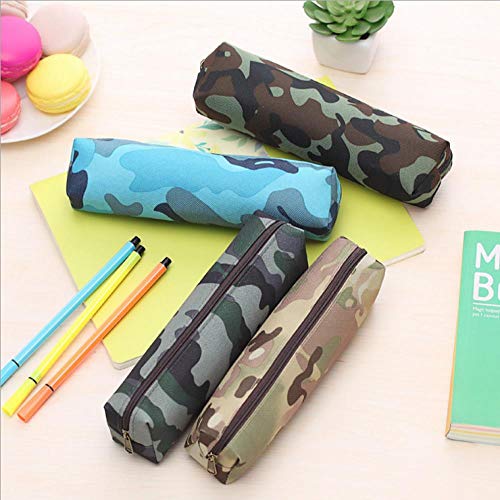 Estuches Blue Pencil case Cool Pattern Pencil Cases Stationery Student School