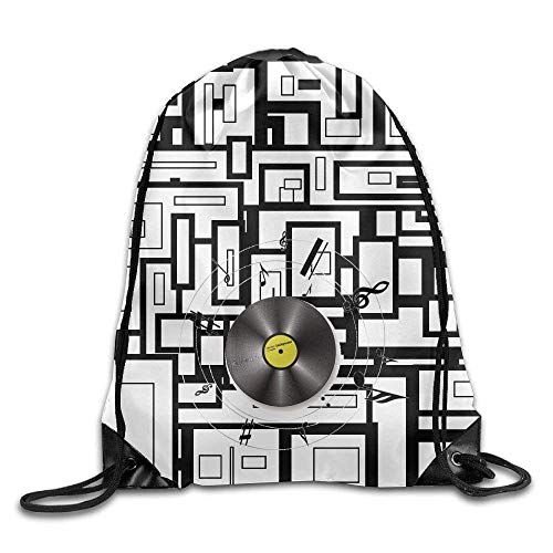 Etryrt Mochilas/Bolsas de Gimnasia,Bolsas de Cuerdas, Valentineâ€s Day Love Songs Packable Drawstring Bags Lightweight Travel Backpack