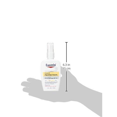 Eucerin - Loción facial de protección diaria, factor de protección solar (SPF) 30, 120 ml