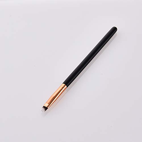 Eyeliner Brush Professional - Brocha para maquillaje en ángulo fino para el delineador de precisión (negro)