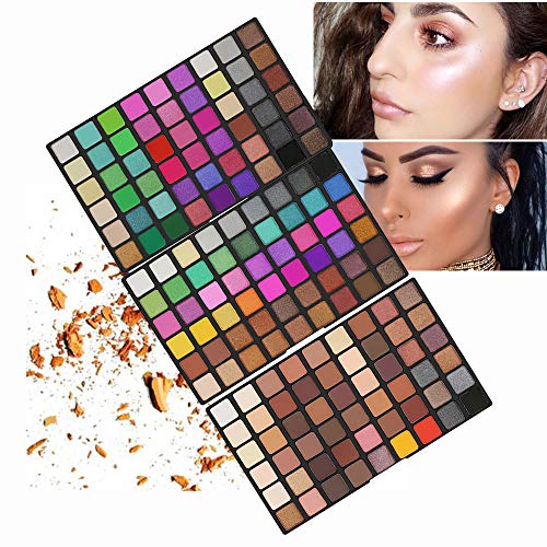 FantasyDay® 162 Colores Sombra De Ojos Paleta de Maquillaje Cosmética - Perfecto para Sso Profesional y Diario