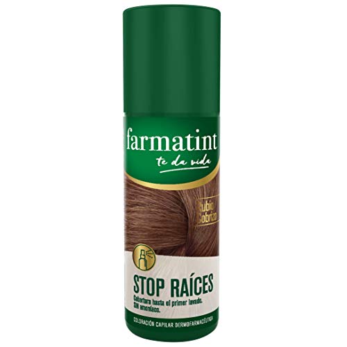 Farmatint Stop Raíces - Spray instantáneo capilar, Tono Cobrizo - 75 ml