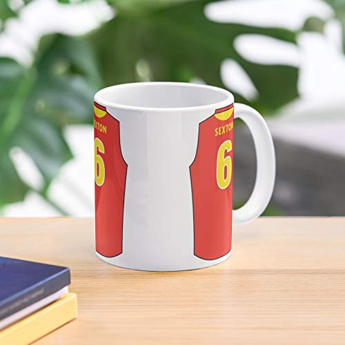 FashionNut Rules Suns Australian Gold AFL Australia Football Coast Alex La Mejor Taza de café de cerámica de mármol Blanco de 11 oz