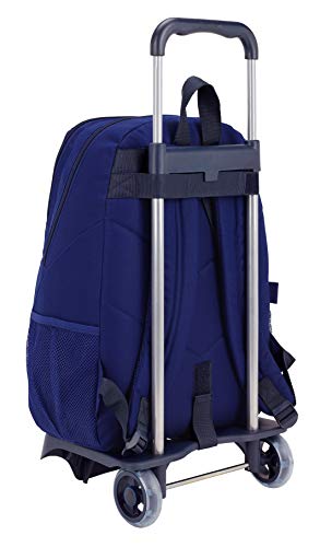 FCB barcelona mochila grande ruedas, carro, trolley, Azul, 44 cm