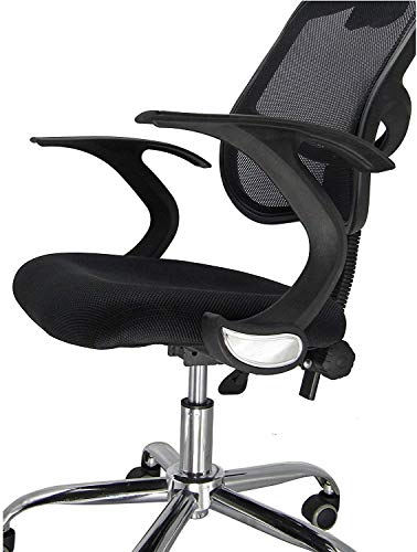 Femor Silla de Escritorio de Oficinam con Respaldo Transpirable, Silla de Escritorio Ergonómica con Reposacabezas, Soporte Lumbar Ajustable, Altura Ajustable, Carga Máxima 130 kg, Negro